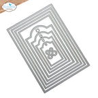 Elizabeth Craft Designs Stitched Rectangles And Labels Dies 2349 pieces