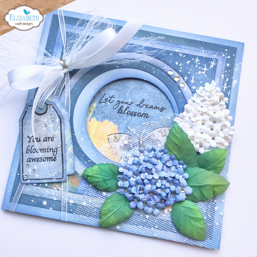 Elizabeth Craft Designs Stitched Squares And Circles Dies 2350 blossom
