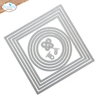 Elizabeth Craft Designs Stitched Squares And Circles Dies 2350 pieces