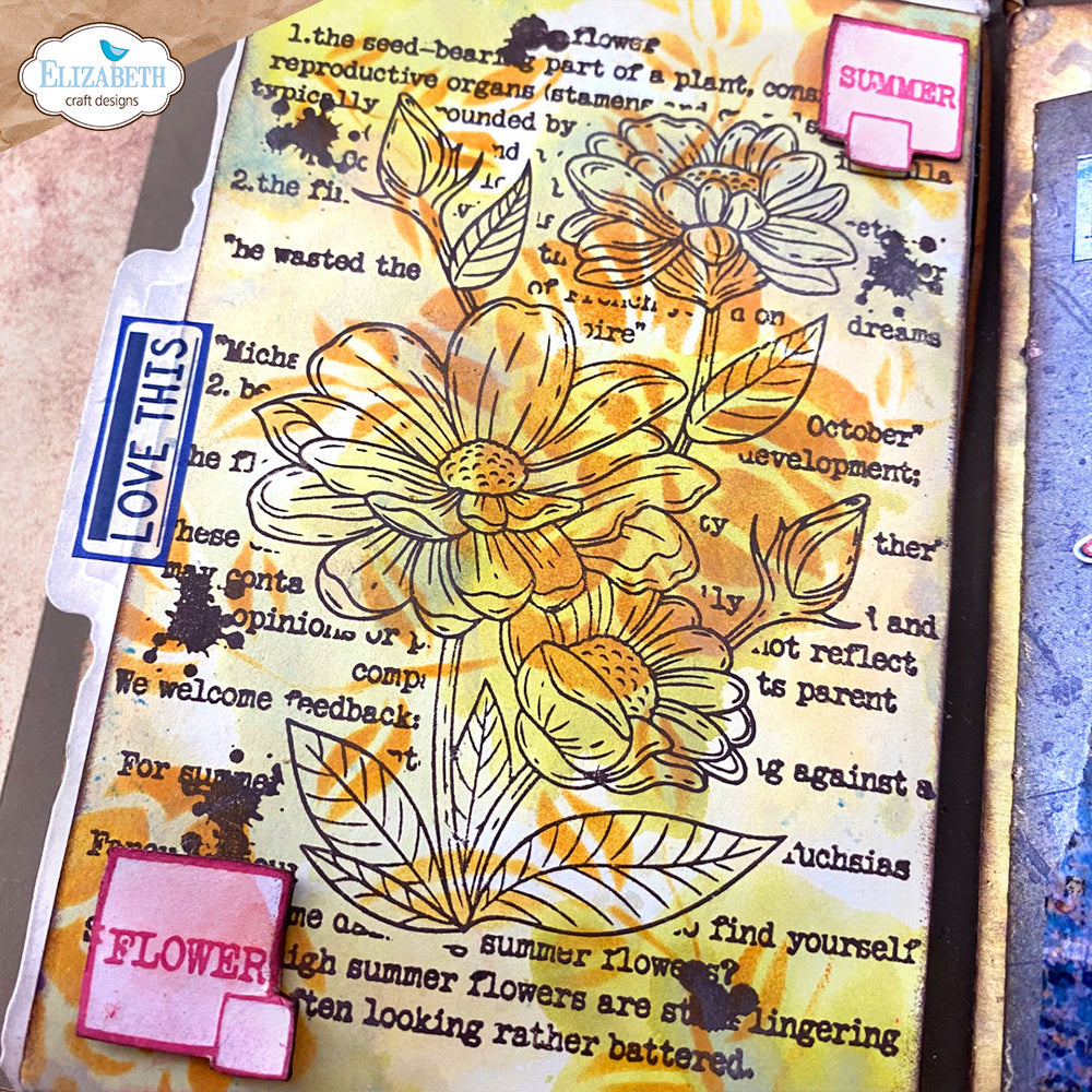 Elizabeth Craft Designs Summer Flower Stamp and Die Set csd414 love this