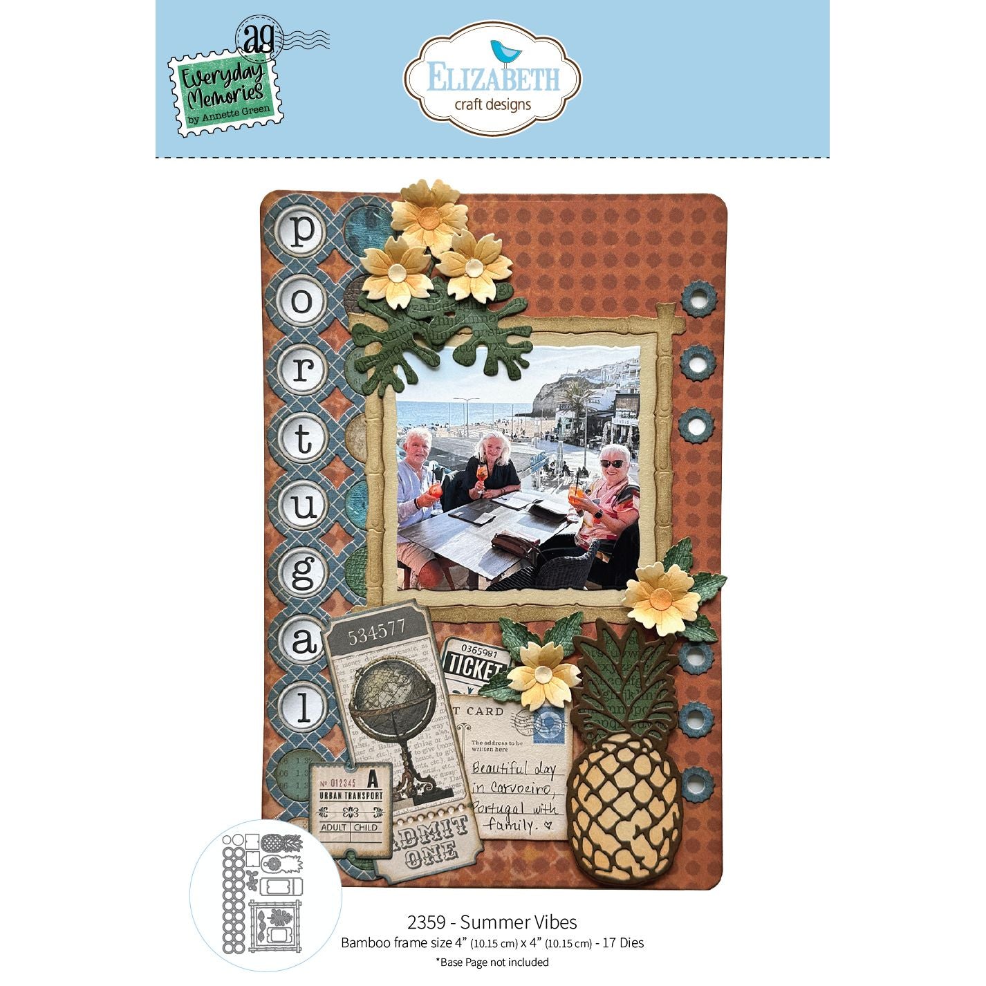 Elizabeth Craft Designs Summer Vibes Dies 2359