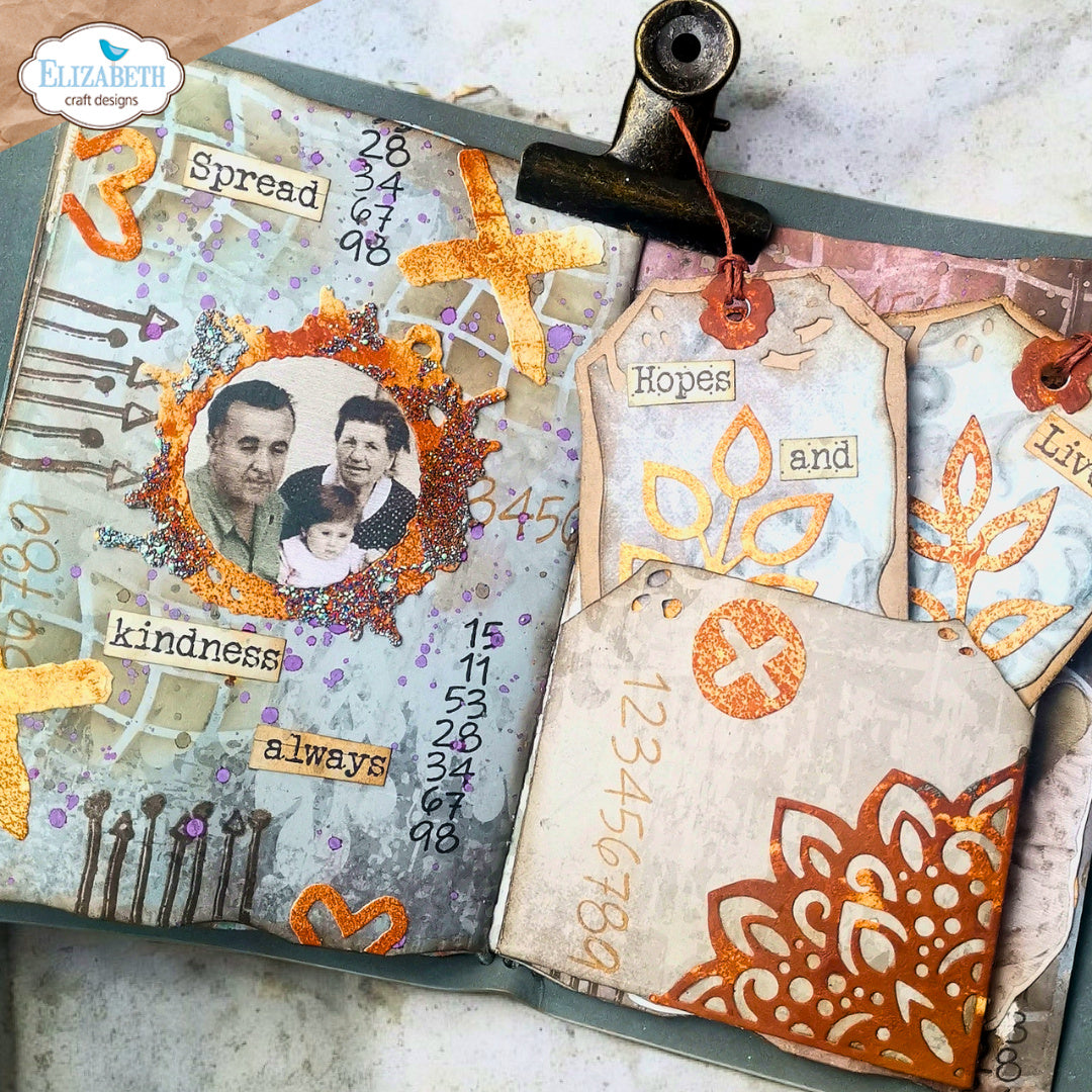 Elizabeth Craft Designs Tag Folding Trio Dies 2321 kindness