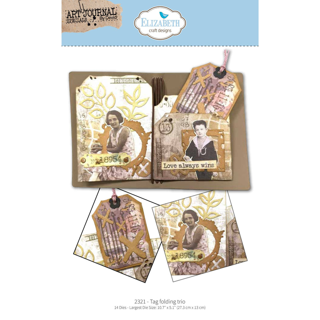 Elizabeth Craft Designs Tag Folding Trio Dies 2321 wins