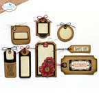Elizabeth Craft Designs Tag Variety Pack Dies 2237 browns