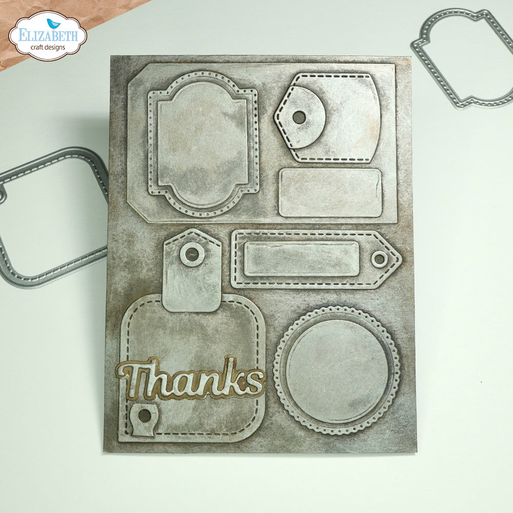 Elizabeth Craft Designs Tag Variety Pack Dies 2237 thanks
