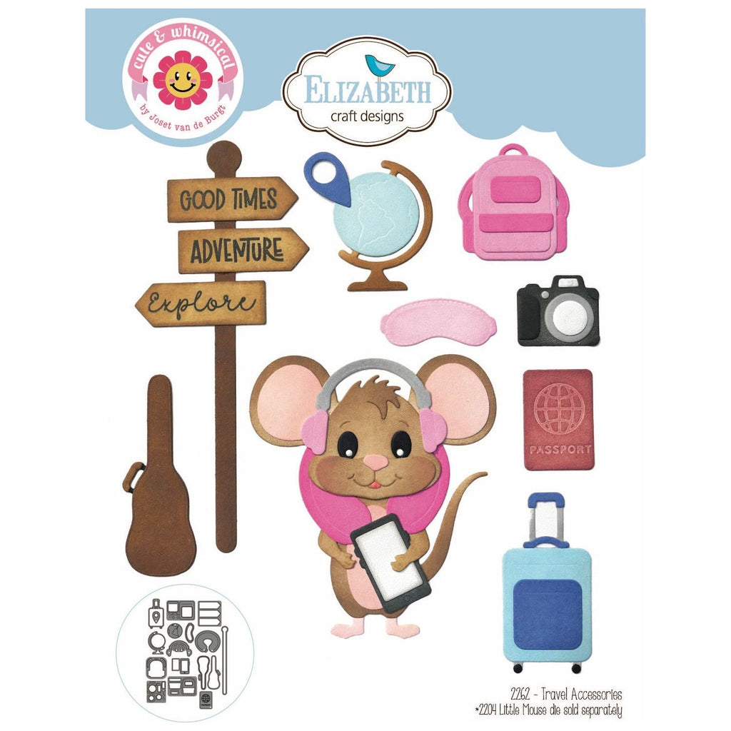 Elizabeth Craft Designs Travel Accessories Dies 2262