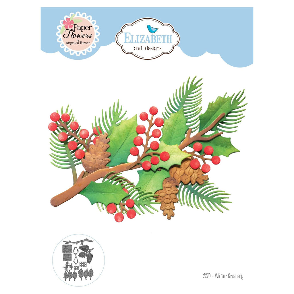 Elizabeth Craft Designs Winter Greenery Dies 2270
