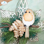 Elizabeth Craft Designs Winter Greenery Dies 2270 bird