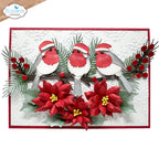 Elizabeth Craft Designs Winter Greenery Dies 2270 poinsettia