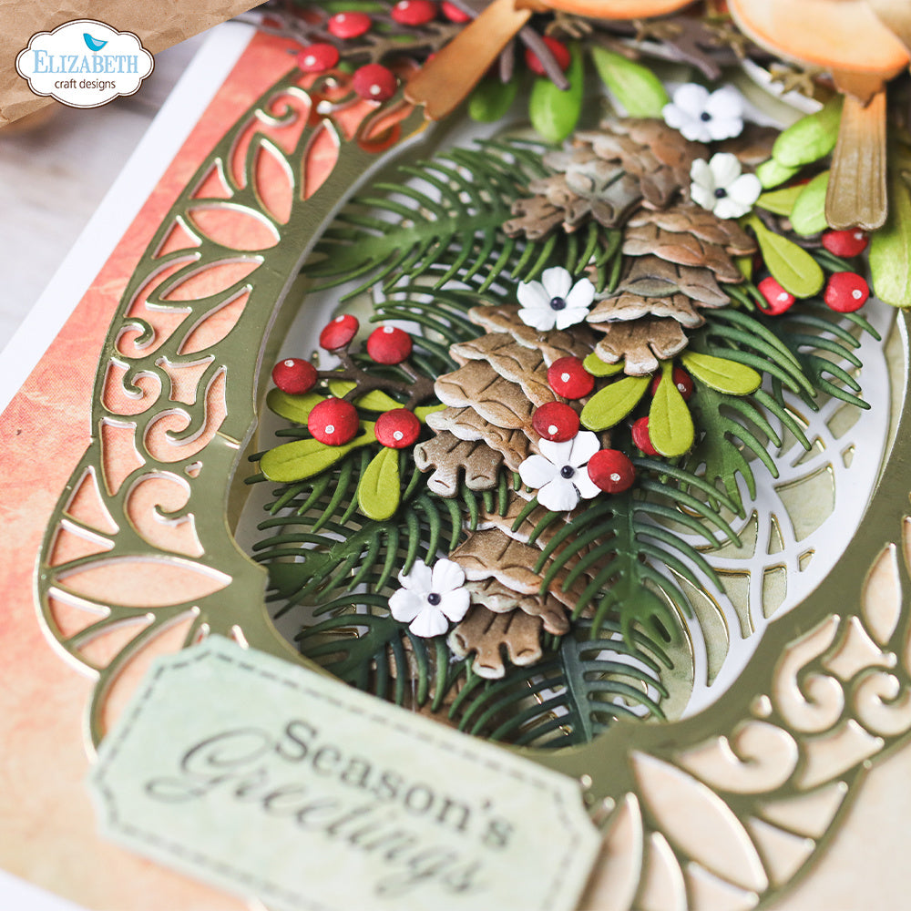 Elizabeth Craft Designs Winter Greenery Dies 2270 sprigs