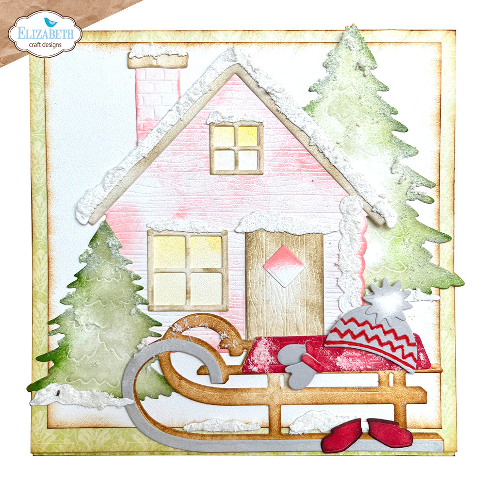 Elizabeth Craft Designs Winter Scenery Accessories Dies 2286 sled