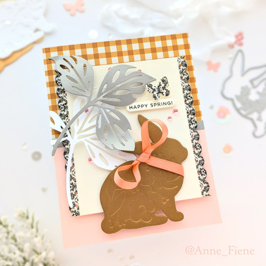 Simon Says Stamp Embellished Bunny Wafer Dies 1581sd Beautiful Moments Spring Card