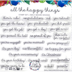 Emily Moore Designs All the Happy Things Clear Stamp Set stp-aht-01