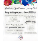 Emily Moore Designs Birthday Sentiments Clear Stamp Set stp-bss-01