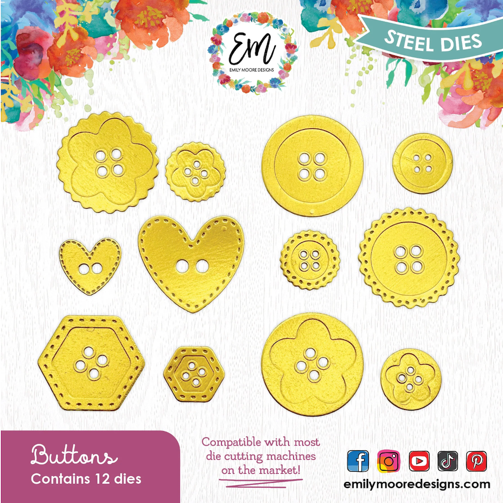 Emily Moore Designs Button Die Set die-bd