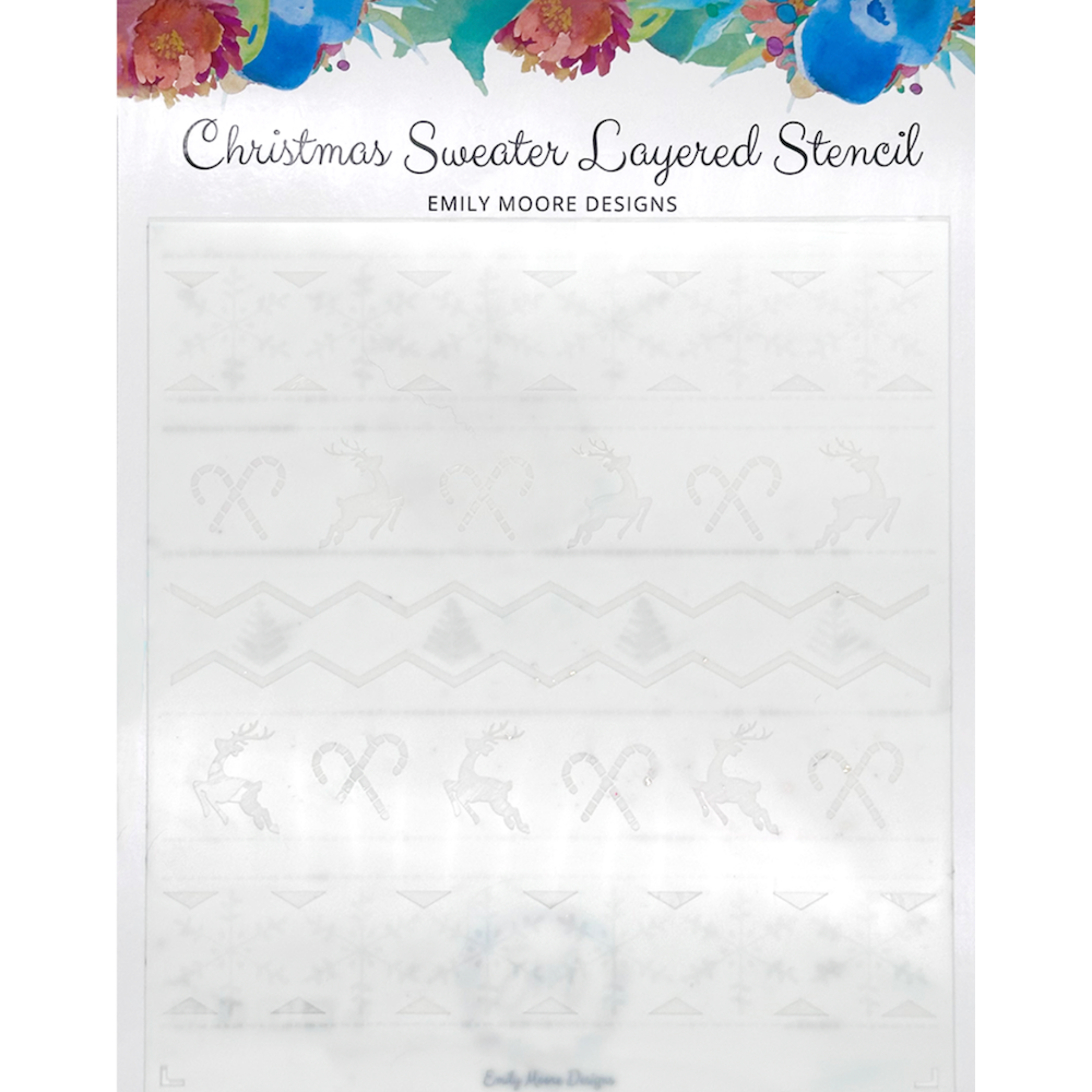 Emily Moore Designs Christmas Sweater Stencil Set stc-csl-01