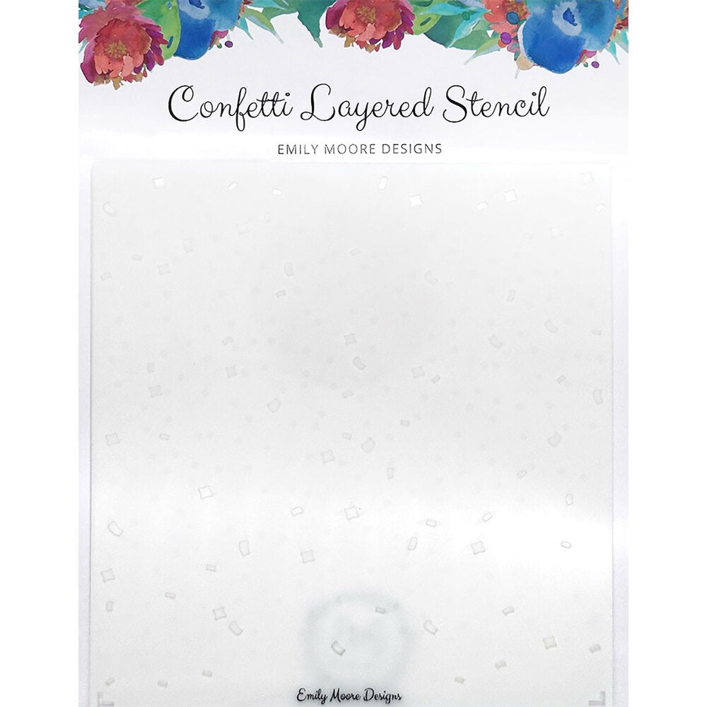 Emily Moore Designs Confetti Stencil Set stc-conf-01