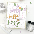 Emily Moore Designs Confetti Stencil Set stc-conf-01 happy