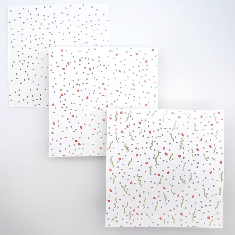 Emily Moore Designs Confetti Stencil Set stc-conf-01 white