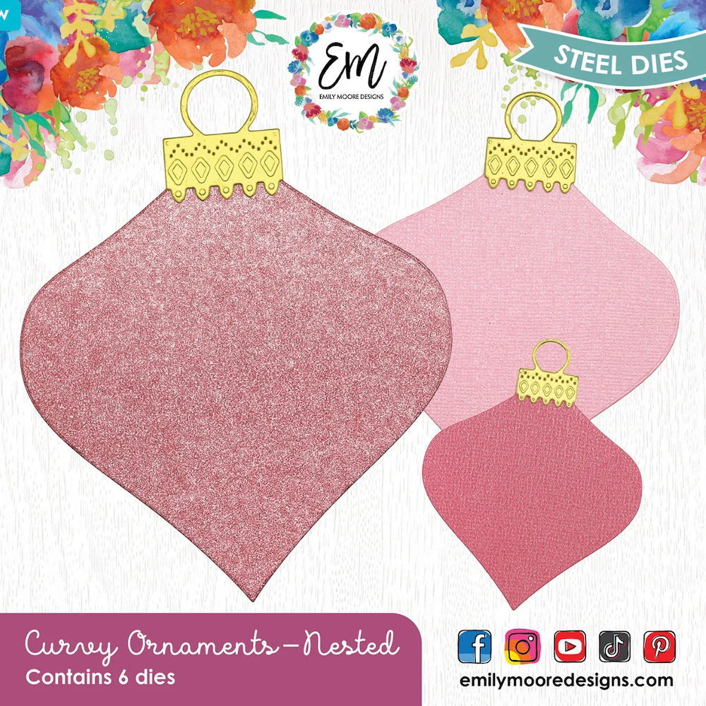 Emily Moore Designs Curvy Ornament Nested Die die-con