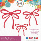 Emily Moore Designs Dainty Bow Die Set die-dbd
