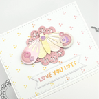 Emily Moore Designs Dainty Dots Stencil Set stc-tds love