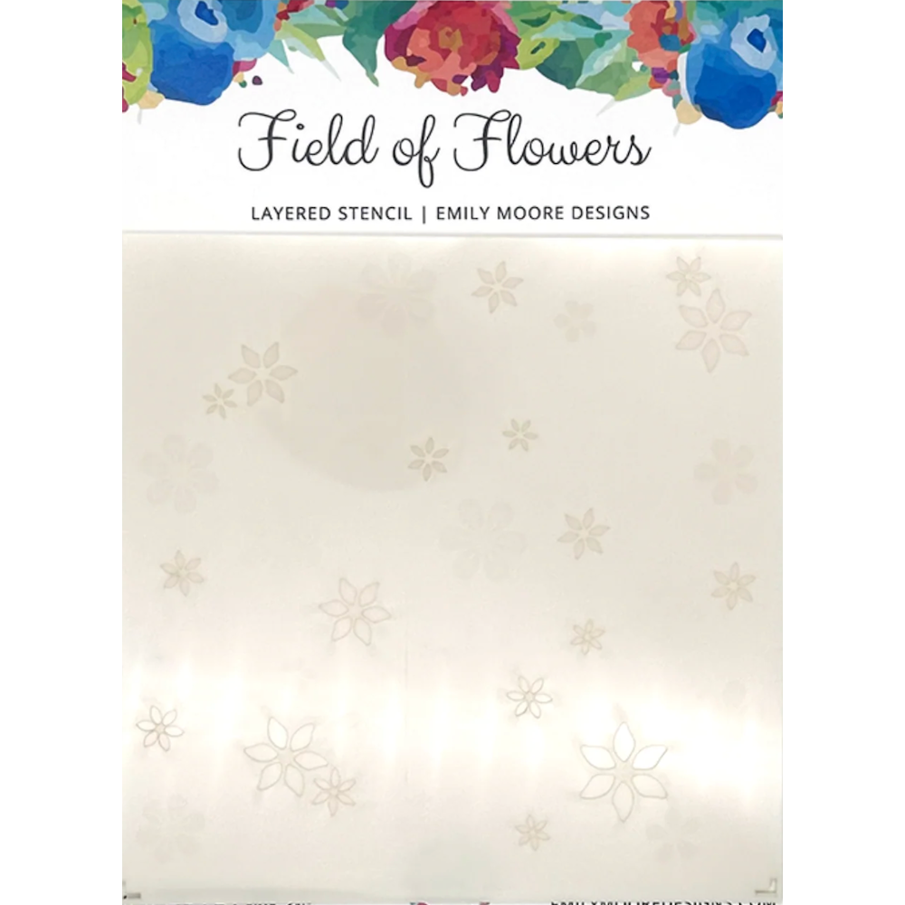 Emily Moore Designs Field of Flowers Layered Stencil Set stc-ffs-01