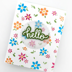 Emily Moore Designs Field of Flowers Layered Stencil Set stc-ffs-01 hello