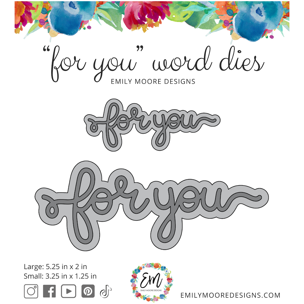 Emily Moore Designs For You Die Set die-fyw-01