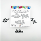 Emily Moore Designs Hi Hey Hello Small Die Set die-hhh-01 product