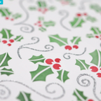Emily Moore Designs Holly & Swirls Stencil Set stc-hsl winter berries