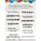 Emily Moore Designs Just Wanted To Say Clear Stamp Set stp-jws-01