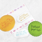 Emily Moore Designs Little Reminders Clear Stamp Set stp-lrs never