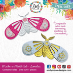Emily Moore Designs Lorelai Moth Die Set die-mml-01