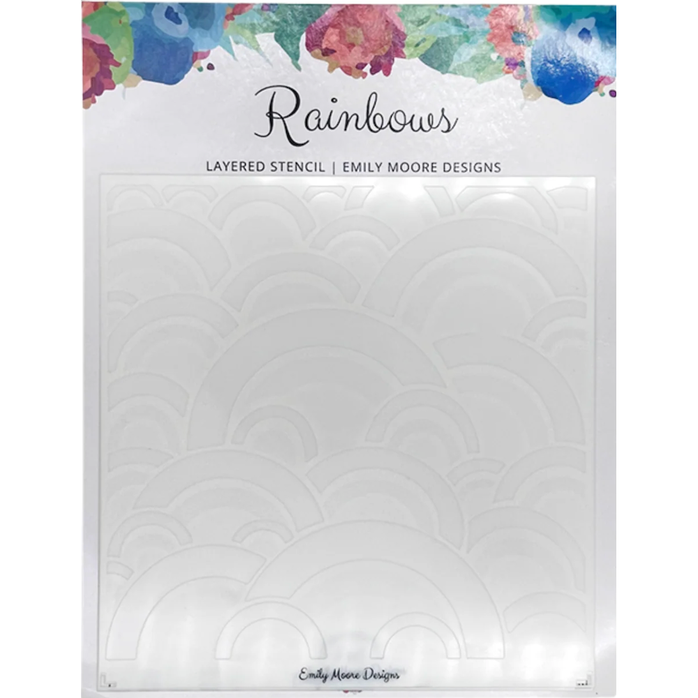 Emily Moore Designs Rainbows Layered Stencil Set stc-rls-01