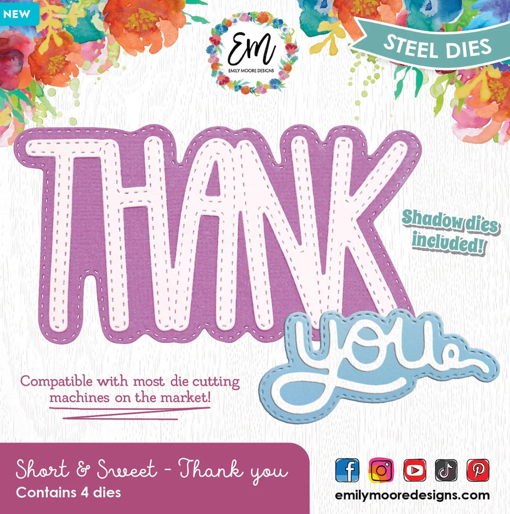 Emily Moore Designs Short & Sweet Thank You Die Set