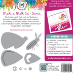 Emily Moore Designs Stevie Moth Die Set die-mms-01 back