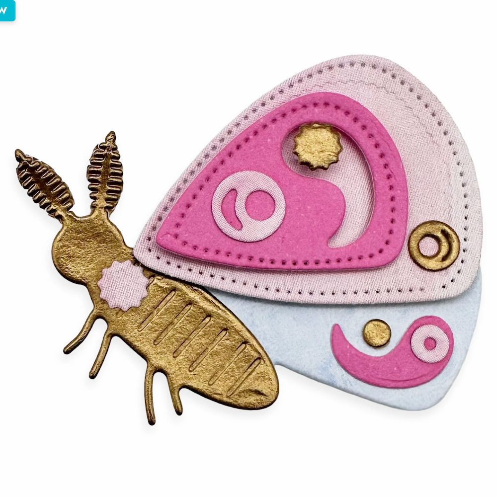 Emily Moore Designs Stevie Moth Die Set die-mms-01 wings