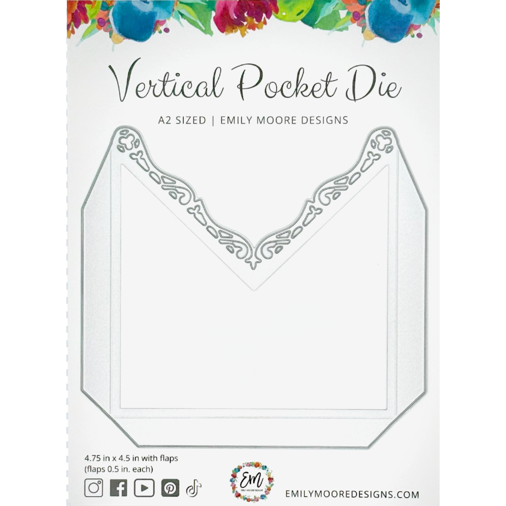 Emily Moore Designs Vertical Pocket Die Set die-vpd-01