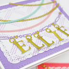Emily Moore Designs Vowel Charm Die Set die-vow ellie name