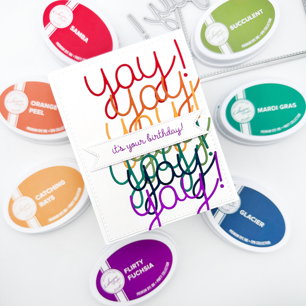 Emily Moore Designs Yay Die Set die-ylw-01 birthday