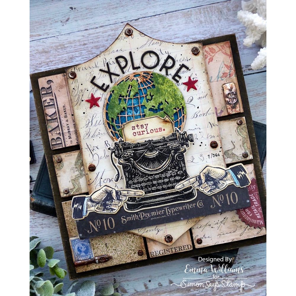 Tim Holtz Alcohol Ink Rust Ranger TIM22169 Explore Mixed Media Project | color-code:ALT02
