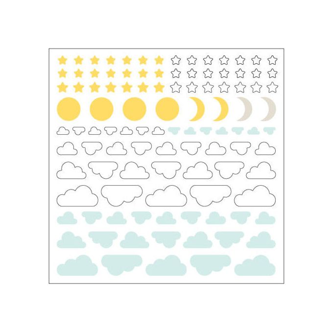 Concord & 9th Enamel Skies Embellishments 11844