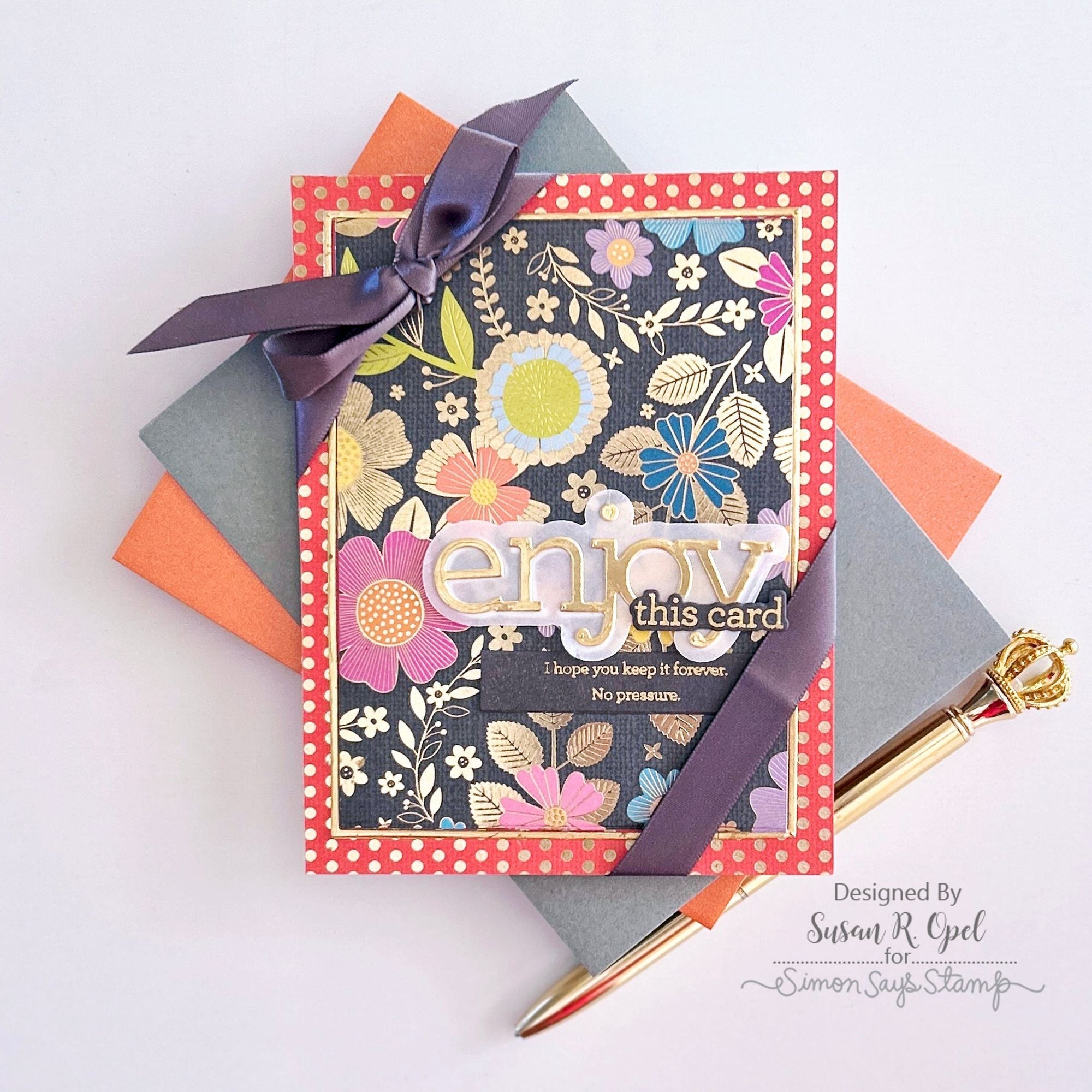 CZ Designs Enjoy Phrases Wafer Dies czd211c Stamptember Enjoy Card