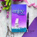CZ Design Stamps And Dies Enjoy Phrases set669ep Stamptember Retirement Card | color-code:ALT01