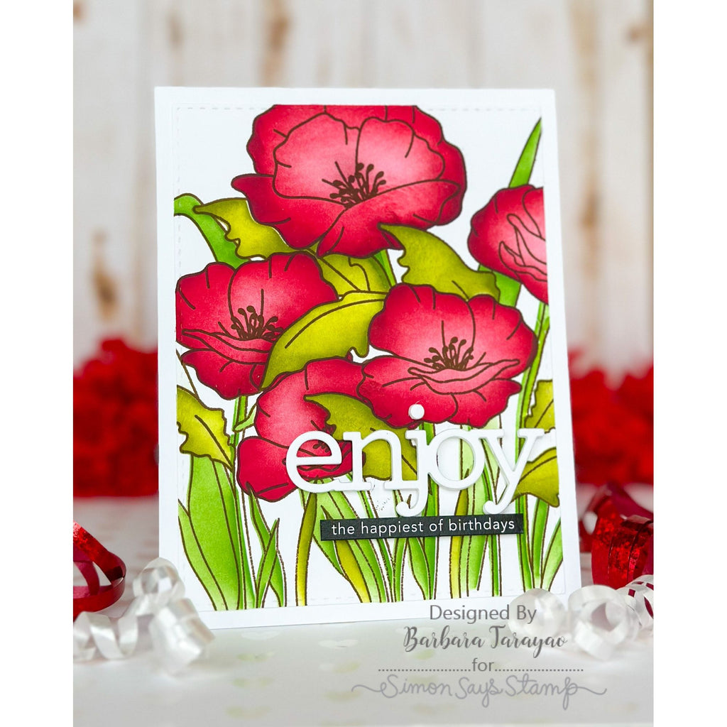 CZ Design Enjoy Wafer Dies czd210 Stamptember Birthday Card | color-code:ALT03