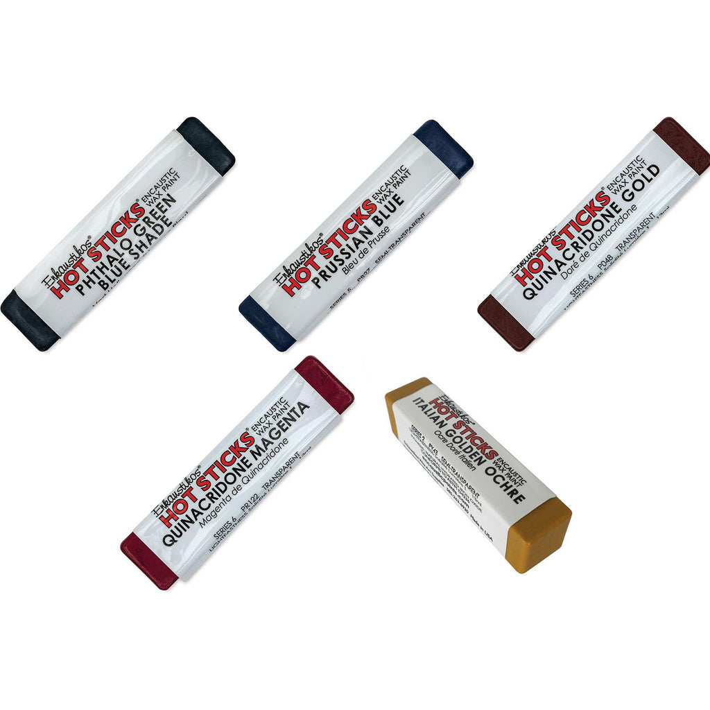 Enkaustikos Glazing Hot Sticks Set 5 Pack en16293 color names