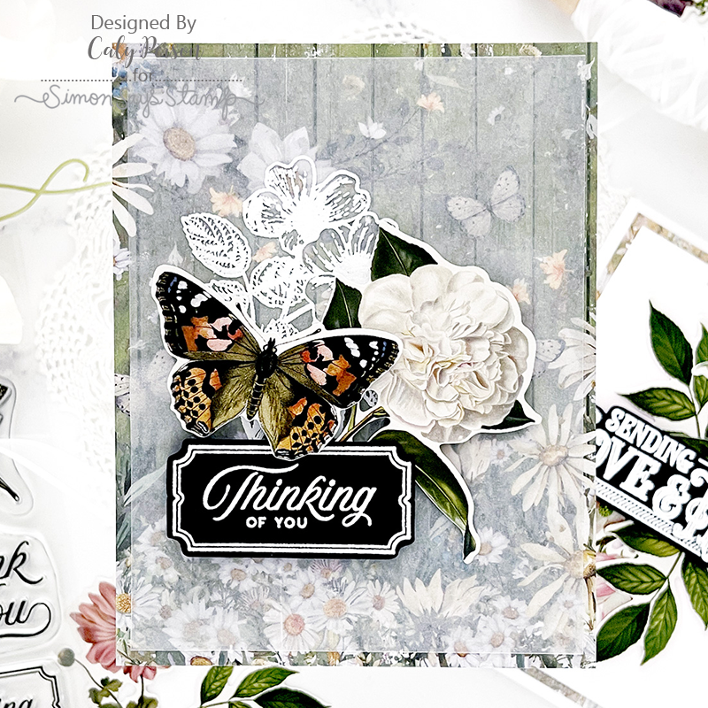 Crafter's Companion DELIGHTFUL DAISIES 6 x 6 Paper Pad ng-dd-pad6 Thinking Of You Butterfly Card | color-code:ALT01