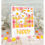 Simon Says Stamp ETCHED LAYERED DAISY STEM Wafer Dies s710 Happy Card | color-code:ALT02