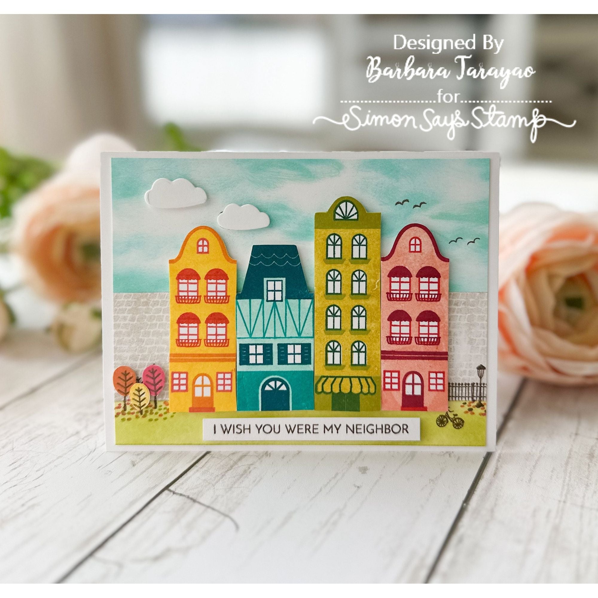 Simon Says Clear Stamps European Street Add-ons 1002ssc Smitten Friend Card